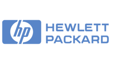 HP logotype vit bakgrund